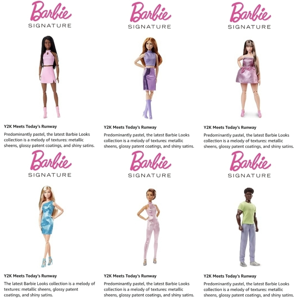 Barbie Looks: Y2K Meets Runway Wave 4 Full Doll Collection 🪩